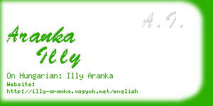 aranka illy business card